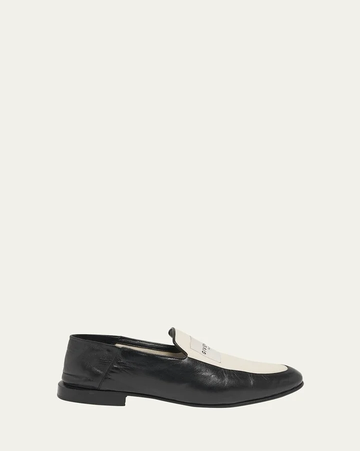 Label Canvas and Leather Loafers