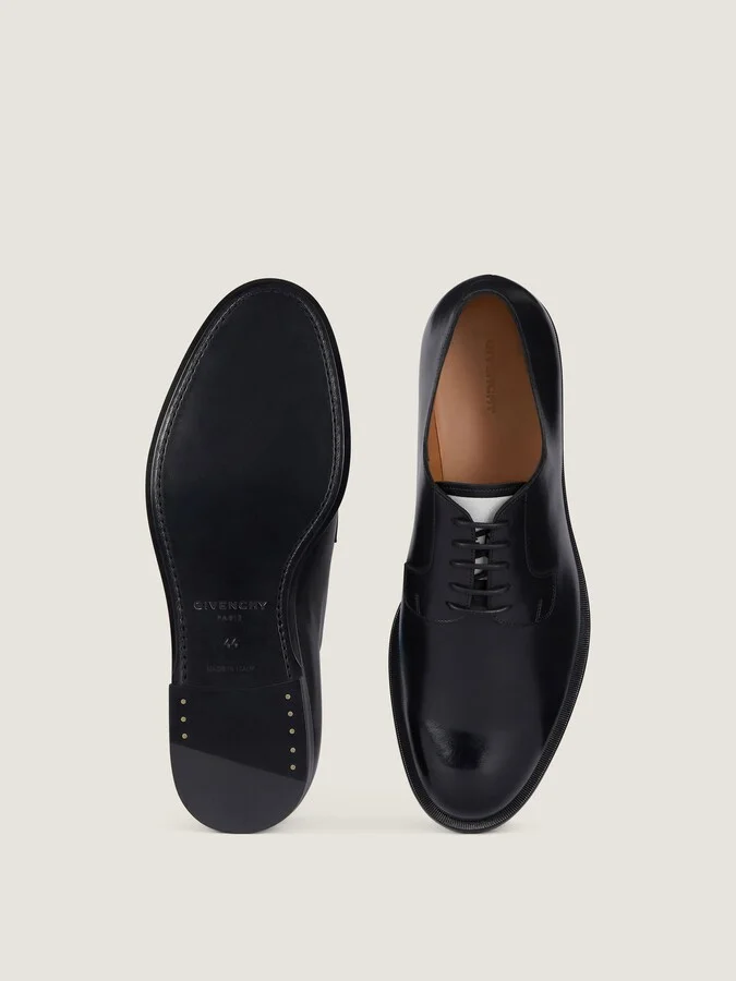 Label derbies in leather - Image 4