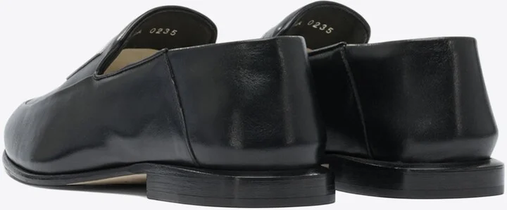 Label Leather Loafers - Image 3