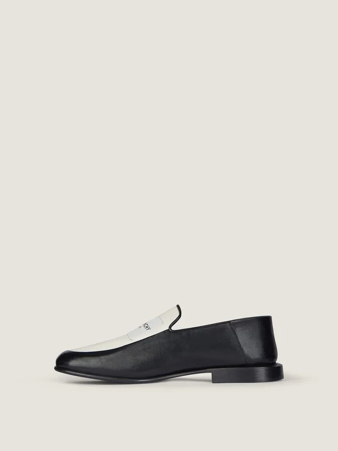 Label loafers in leather and canvas - Image 4