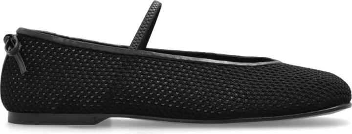 Lace Ballerinas, , - Black