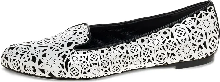 Lace-Cut Ballet Flat