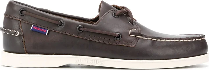 Lace-Detail Boat Shoes