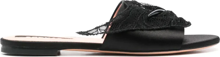 Lace-Detail Sandals