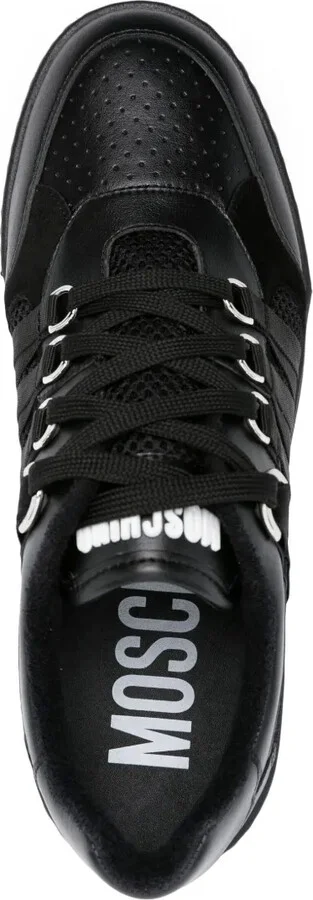 Lace-Detailed Panelled Sneakers - Image 4