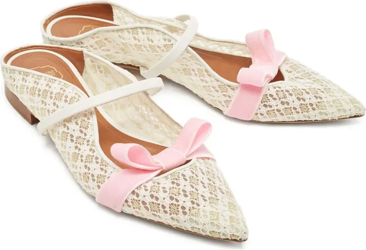 Lace-Detailing Ballet Flats - Image 2