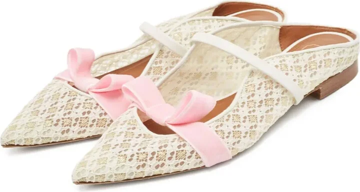 Lace-Detailing Ballet Flats - Image 3