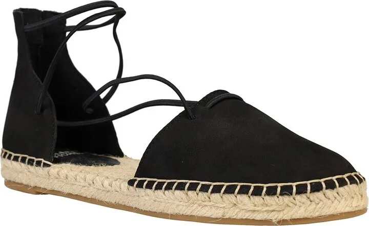 Lace Leather Espadrille