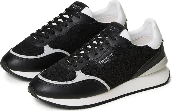 Lace-Panelled Sneakers - Image 2