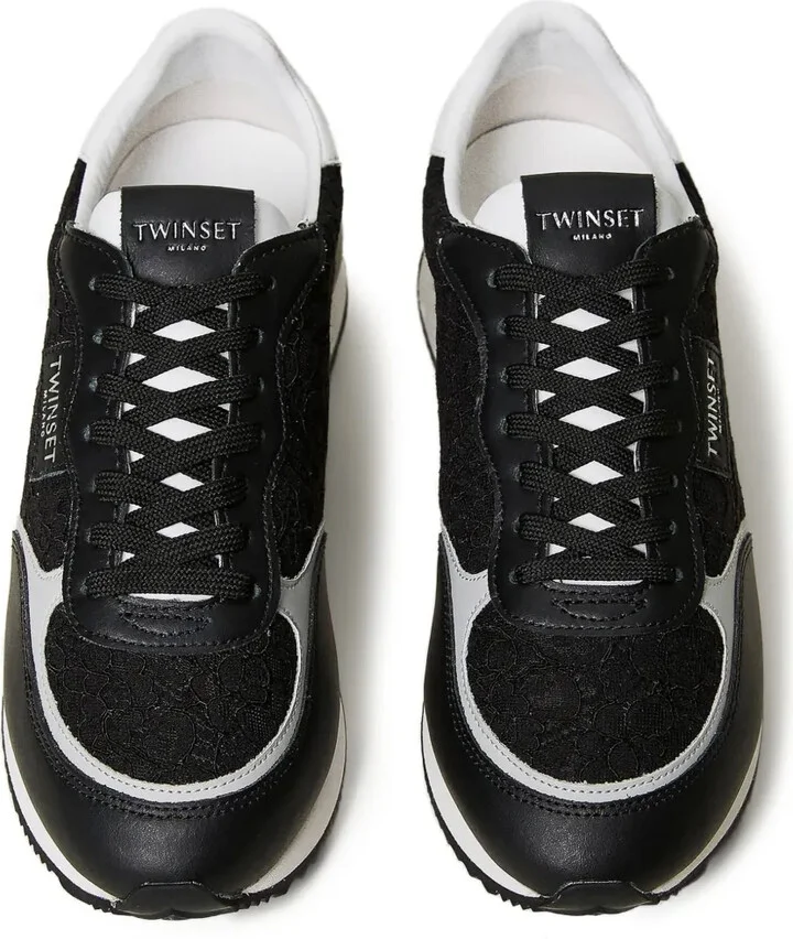 Lace-Panelled Sneakers - Image 4