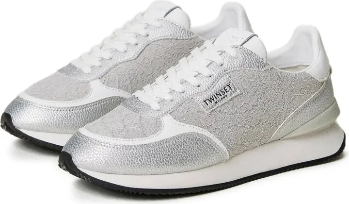Lace-Panelled Sneakers - Image 2