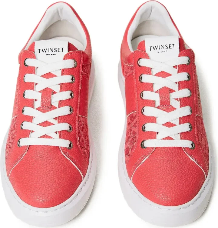 Lace-Panelled Sneakers - Image 4