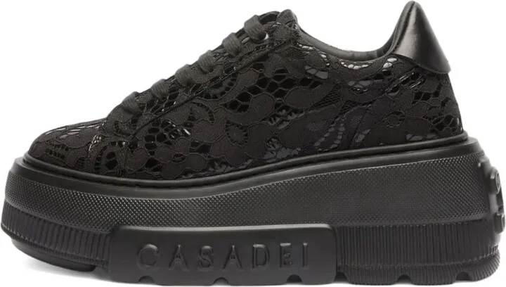 Lace Platform Sneakers - Image 4