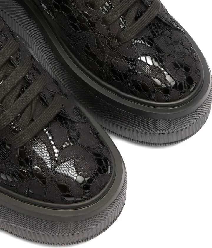 Lace Platform Sneakers - Image 5