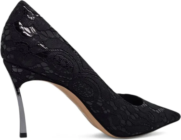 Lace Pointed-Toe Pumps - Image 4