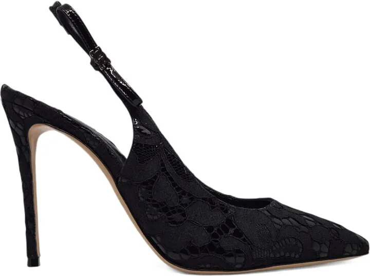 Lace Slingback Pumps