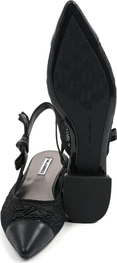 Lace-Trimmed Flat Pumps - Image 5