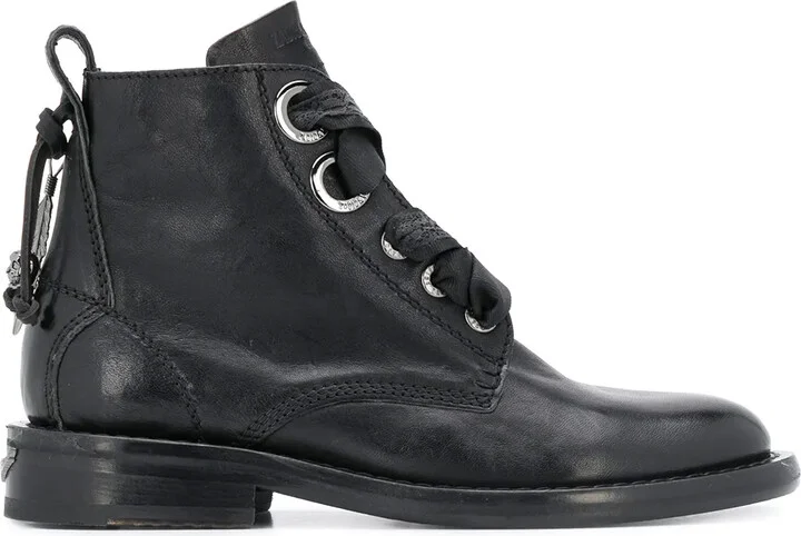 Lace-Up 30mm Ankle Boots