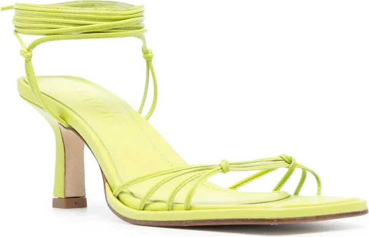 Lace-Up 75mm Leather Sandals - Image 2
