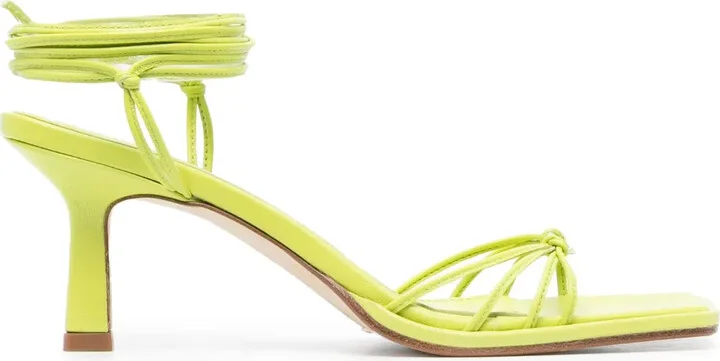 Lace-Up 75mm Leather Sandals