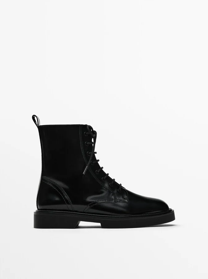 Lace-Up Ankle Boots