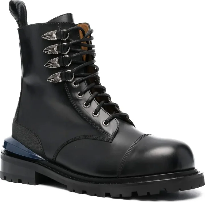 Lace-Up Ankle Leather Boots - Image 2