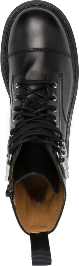 Lace-Up Ankle Leather Boots - Image 4