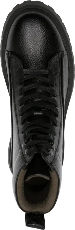 Lace-Up Ankle Leather Boots - Image 4