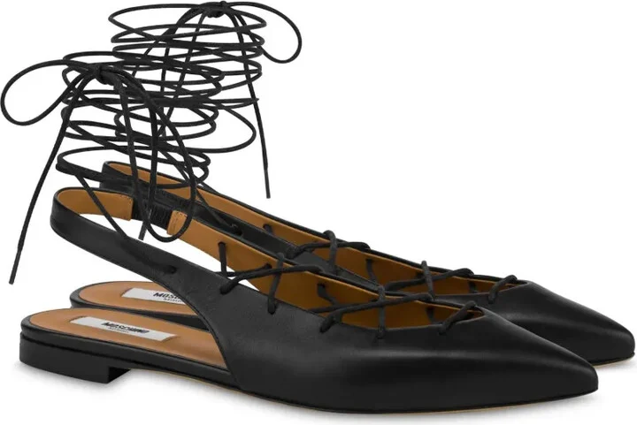 Lace-Up Ballerina Shoes - Image 2