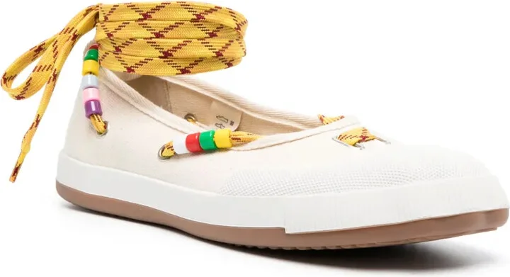 Lace-Up Ballerina Sneakers - Image 2