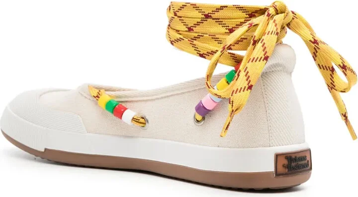 Lace-Up Ballerina Sneakers - Image 3