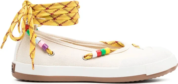 Lace-Up Ballerina Sneakers