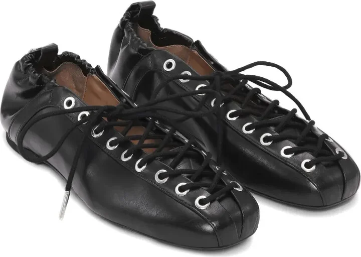 Lace-Up Ballet Flats - Image 2