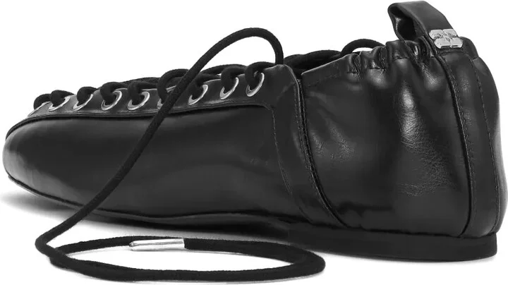 Lace-Up Ballet Flats - Image 3