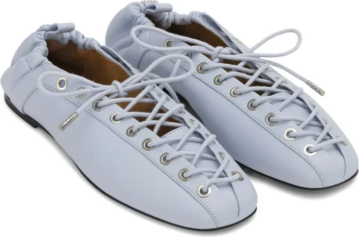 Lace-Up Ballet Flats - Image 2
