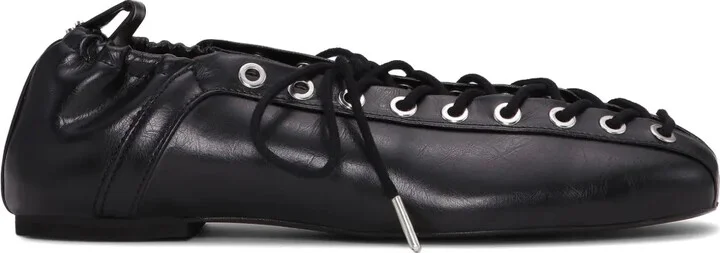 Lace-Up Ballet Flats