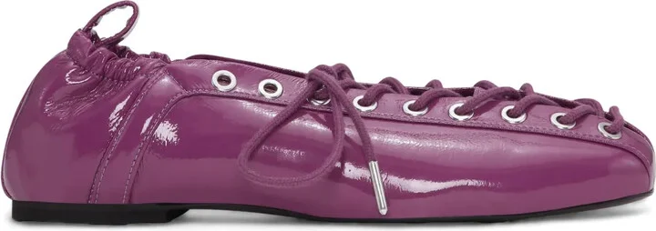 Lace-Up Ballet Flats