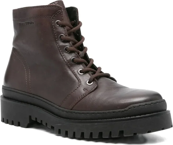 Lace-Up Biker Boots - Image 2