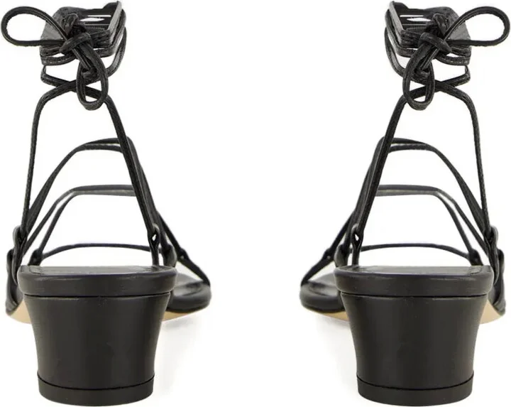 Lace-Up Block-Heel Sandals - Image 3