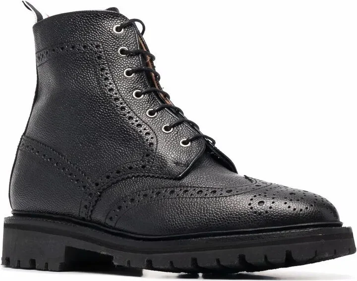 Lace-Up Brogue Boots - Image 2