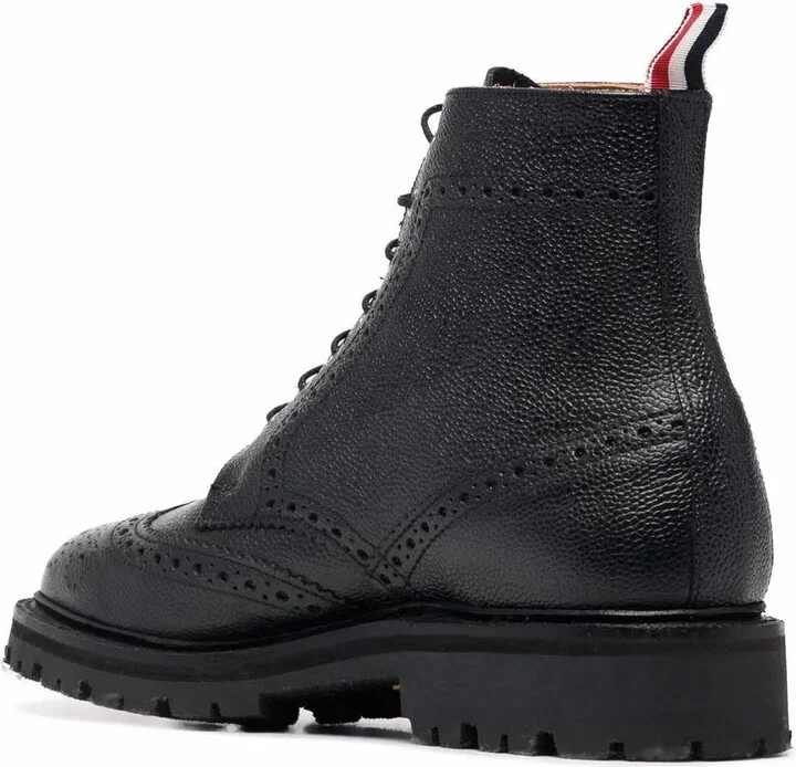 Lace-Up Brogue Boots - Image 3
