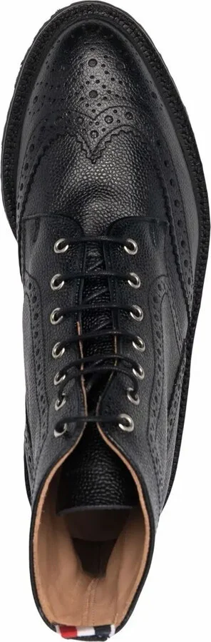 Lace-Up Brogue Boots - Image 4