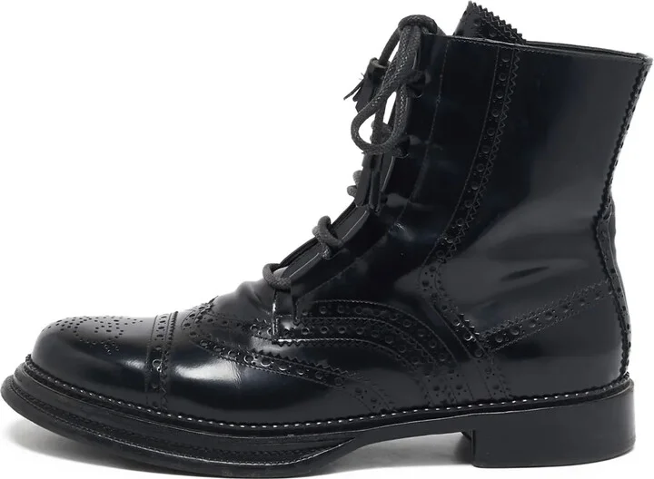 Lace-Up Brogue Boots