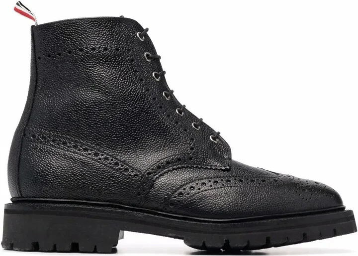 Lace-Up Brogue Boots