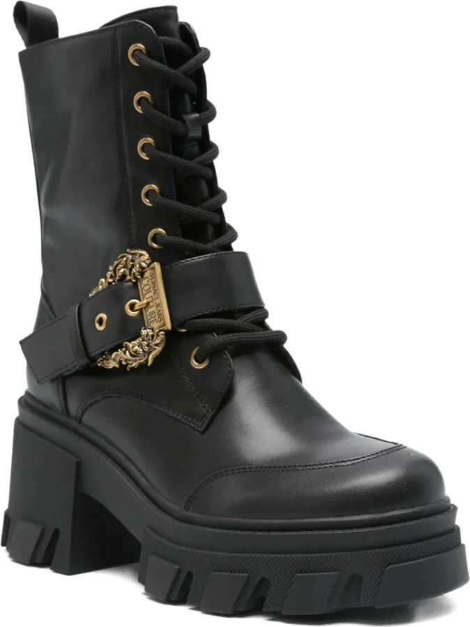 Lace-Up Buckled Boots - Image 2