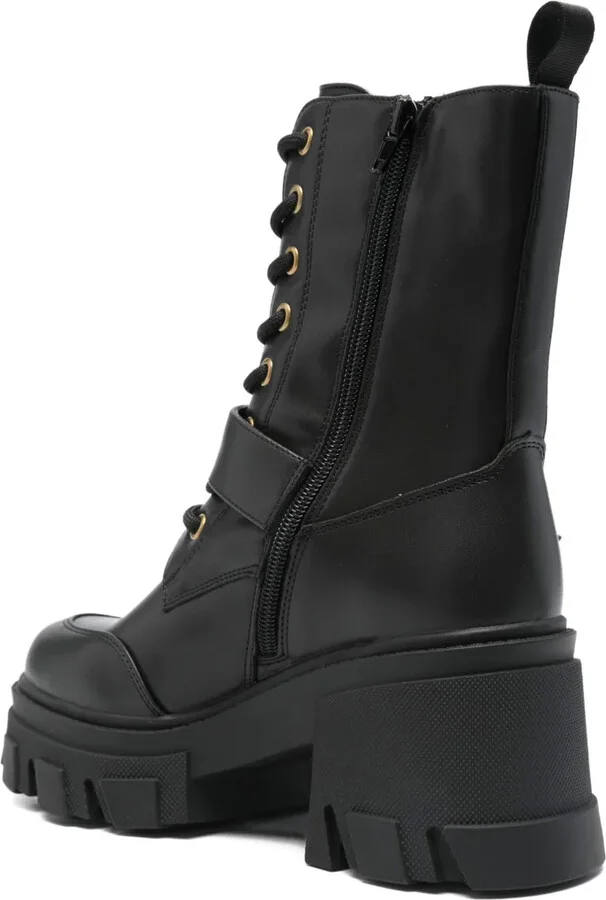 Lace-Up Buckled Boots - Image 3