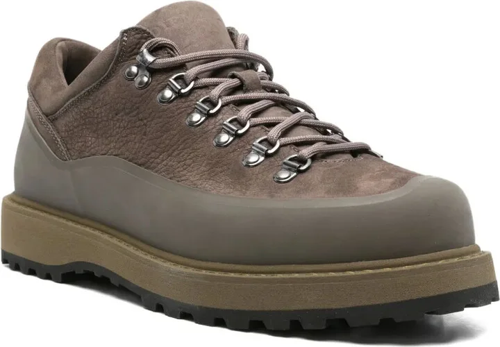 Lace-Up Calf Leather Hiking Boots - Image 2