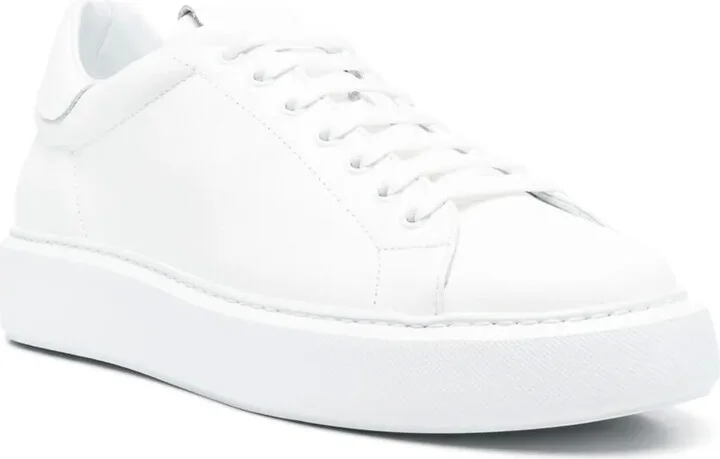 Lace-Up Calf-Leather Sneakers - Image 2