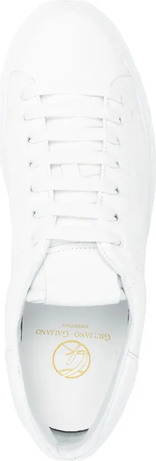 Lace-Up Calf-Leather Sneakers - Image 4