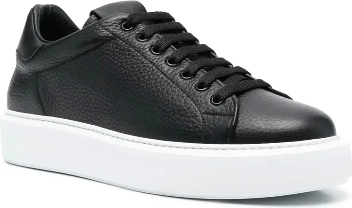 Lace-Up Calf-Leather Sneakers - Image 2